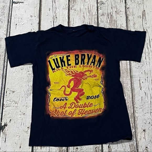 Luke Bryan Kill The Lights Tour 2016 Country Music Top Tee Tshirt - Picture 1 of 6